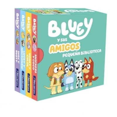 Imagen de Bluey. Libro Juguete Bluey Y Sus Amigos. Pequeña Biblioteca (ed Ició
