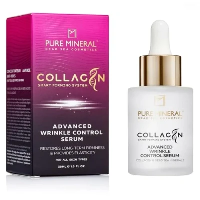 Imagen de Pure Mineral Crema Control Avanzado de Arrugas con Colágeno Minerales del Mar Muerto, Reduce y Firmeza, Efecto Lifting Sin siliconas, sulfatos, parabenos 50ml