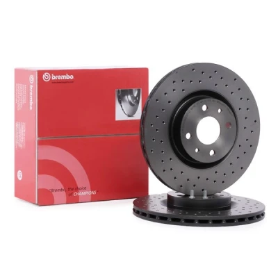 Imagen de BREMBO COATED DISC LINE 09.C645.11 Disco de freno 284 22 4 perforado/ventil. int. revestido ABARTH: 500 / 595 695 Hatchback norauto, oscaro, mister