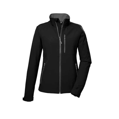 Imagen de killtec Mujeres Chaqueta softshell/chaqueta outdoor con cuello alto KOS 264 WMN SFTSHLL JCKT, black, 38, 41317 000