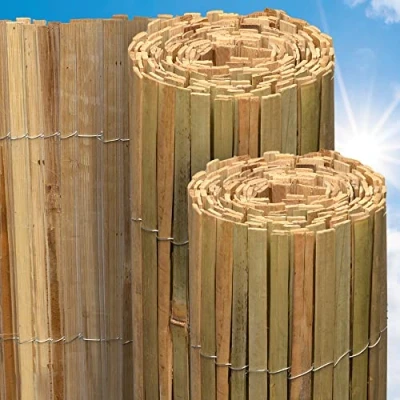 Imagen de Sol Royal FSC® Valla de Protección Bambú Natural 180x600 cm Visual y Viento Caña Balcones Terrazas Jardín Robusto Biombo Resistente a la Intemperie SolVision B89