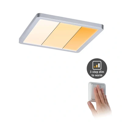 Imagen de Paulmann Areo panel dimtowarm angular cromo 17,5cm