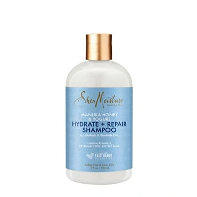 Imagen de SHEA MOISTURE Hydrate + Repair Shampoo 384ML, Negro, 384 ml (Paquete de 1)