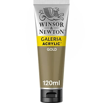 Imagen de Winsor &amp; Newton Pintura Acrílica , 120 ml, Dorado (Gold)