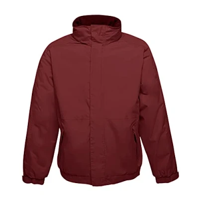 Imagen de Regatta Dover Waterproof Concealed Hooded Fleece Lined Bomber Jacket Jackets Insulated, Hombre, Burgundy, M