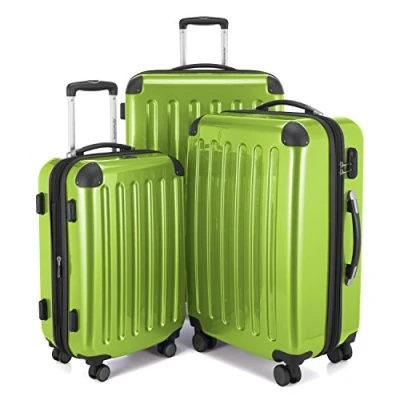 Imagen de Hauptstadtkoffer Alex, Maleta a Mano Rígida, Verde (Verde Manzana), Set de 3