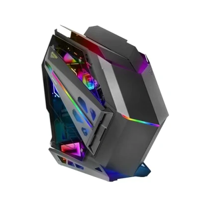 Imagen de MARSGAMING MC Titan, Caja Gaming RGB XXL ATX, Doble Tira LED e Iluminación Frontal ARGB, Hub + Mando a Distancia, Compatible con Placas Base Soporte Refrigeración Líquida, Negro