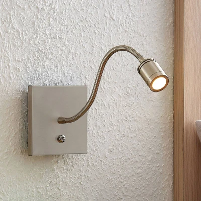 Imagen de LED Lámpara de pared &#039;Legera&#039; (Moderno) en Gris hecho Metal e.o. para Salón &amp; Comedor (1 llama,) Lindby aplique LED,