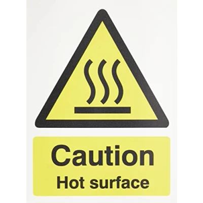 Imagen de Stewart Superior Catering Sign Caution Hot SurfaceSelf Adhesive Vinyl W150xH200mm Ref CS005SAV