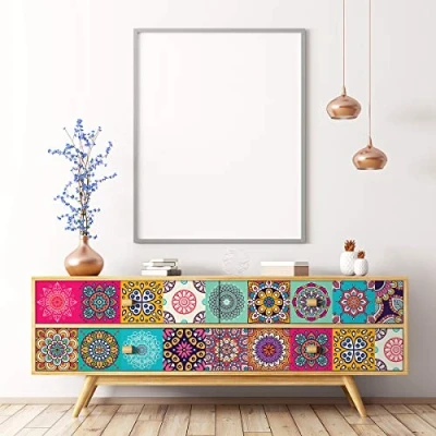 Imagen de Pegatinas adhesivas para muebles autoadhesivas de azulejos Decoración mesas, armarios cómodos, estantes, 40 x 60 cm