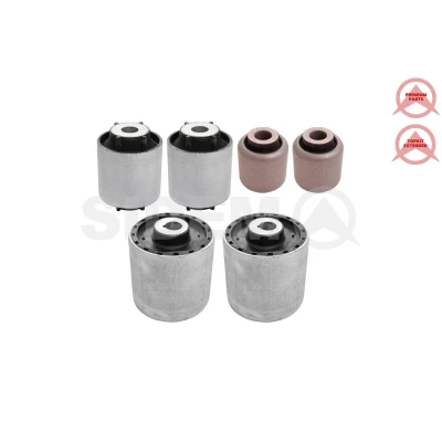 Imagen de SIDEM 8216005 KIT Silentblock Brazo de Suspension Eje delantero abajo Rodamiento caucho metal oscilante transversal BMW: 7