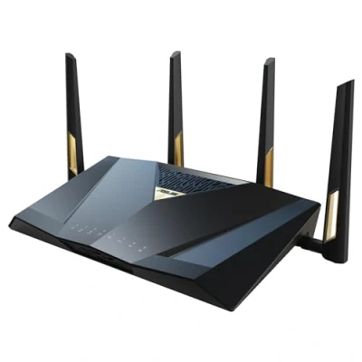 Imagen de ASUS RT BE88U Router Extensible WiFi 7 AiMesh de Doble Banda y Alto Rendimiento, 4K QAM, MLO, 2 Puertos 10G, SFP+, 4 2,5G, 1G, WAN/LAN hasta 34G, Seguridad Red, VPN