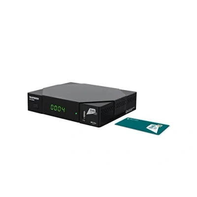 Imagen de MK Digital Telefunken TKF S2000 Receptor de satélite Full HD DVB S2 con tarjeta activa Tivusat