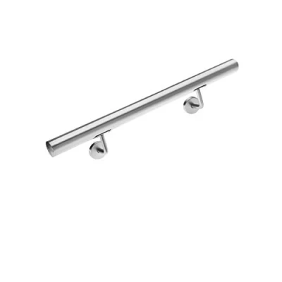 Imagen de Monzana Pasamanos de Acero Inoxidable Barandilla Pared para Escalera 50cm Soporte Interior Exterior