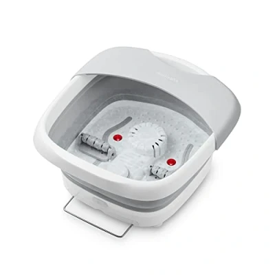 Imagen de medisana FS 886 Baño de pies con Función masaje Tina calor plegable y eléctrico Hasta talla zapato 45