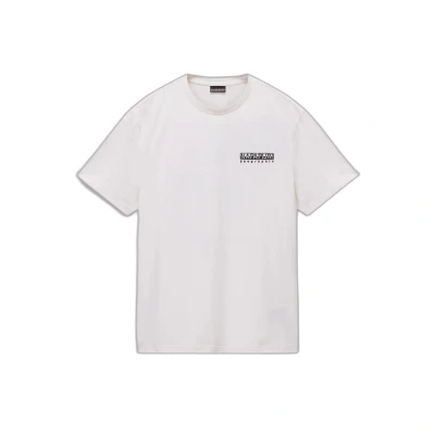 Imagen de Napapijri Vignoni BACK Camiseta estampada, Hombre, Talla: Large, White whisper