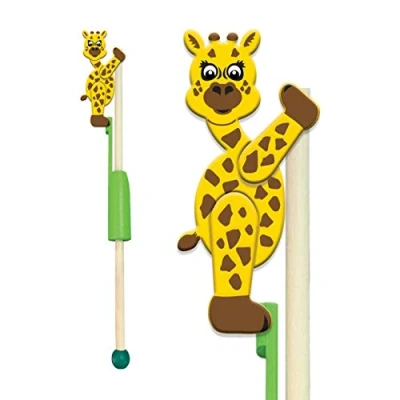 Imagen de Animales acróbatas Jirafa de Deluxebase. Juguetes Madera Estilo Tradicional con temática del Safari para bebés y niños