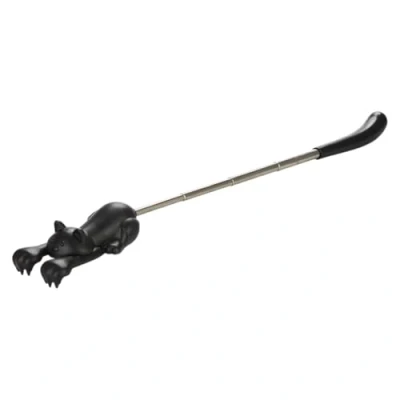 Imagen de Balvi Rascador Curious Cat Color Negro de Espalda Extensible En Forma Divertida Gato negr