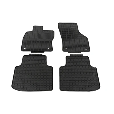 Imagen de VAICO V10 7592 Juego de alfombrillas suelo Caucho delante y detrás 4 negro Adaptado SKODA: Superb III Hatchback, Familiar
