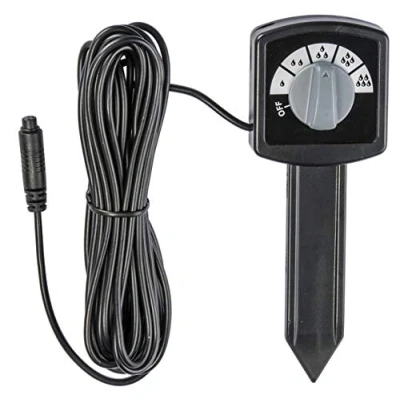 Imagen de Ordenador de riego con sensor lluvia, mide la humedad del suelo existente, compatible muchos dispositivos, por ejemplo, GLO 51 I Medidor suelo, cable 5 m, niveles