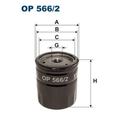 Imagen de FILTRON OP 566/2 Filtro de aceite 3/4 16 UNF enroscable FIAT: Cinquecento, Seicento / 600 Hatchback, Panda I Hatchback
