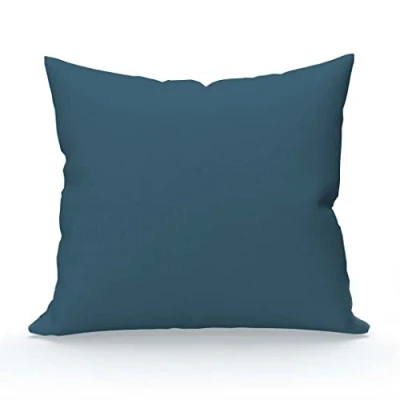 Imagen de Soleil d&#039;ocre Funda de almohada algodón 57 hilos, Azul Pato, 63 x cm