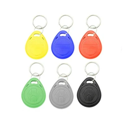 Imagen de 10 unidades T5577/EM4305 125 KHz RFID tarjeta de identificación proximidad etiquetas identificación, llavero inteligente para sistema acceso Contorl