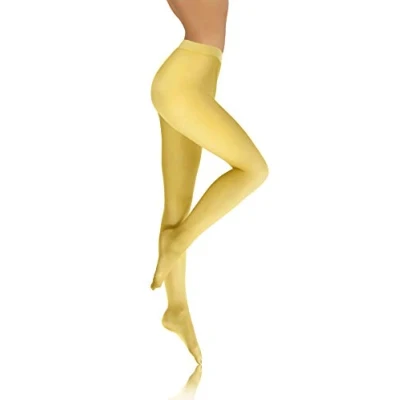 Imagen de Sesto Senso Medias Microfibra Opacas Coloridas Ropa Mujer 40 DEN 4 Amarillo