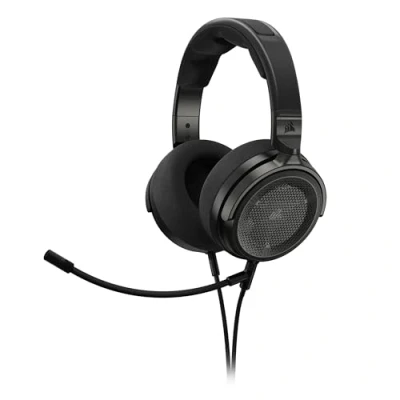 Imagen de Corsair VIRTUOSO PRO Auriculares con Cable para Juegos Multiplataforma de Espalda Abierta Micrófono Desmontable Controladores Grafeno PC, Mac, PS5, PS4, Xbox, Nintendo Switch, Móvil Carbono