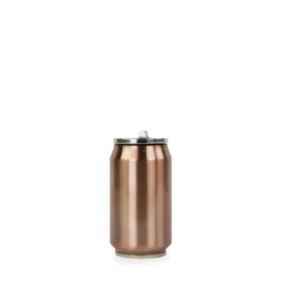 Imagen de YOKO DESIGN Canette Brillante Lata isotérmica, Acero Inoxidable, Cobre, 280mL