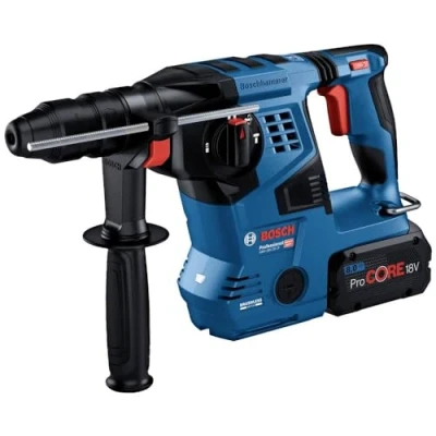 Imagen de Bosch Professional 18V System GBH 28 CF Martillo perforador a batería (3,3 J, Ø máx. mm, SDS plus + cilíndrico, Vibration Control, KickBack en L BOXX)