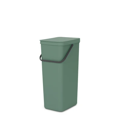 Imagen de Brabantia Sort &amp; Go Bin 40L, Fir Green Cubo de Basura, Stainless Steel, Verde Abeto