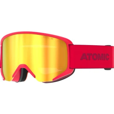 Imagen de ATOMIC Salomon SAVOR STEREO gafas de esquí rojas, visión clara y protección antirreflejos, recubrimiento reflectante alta gama, montura Live Fit, compatibles con graduadas