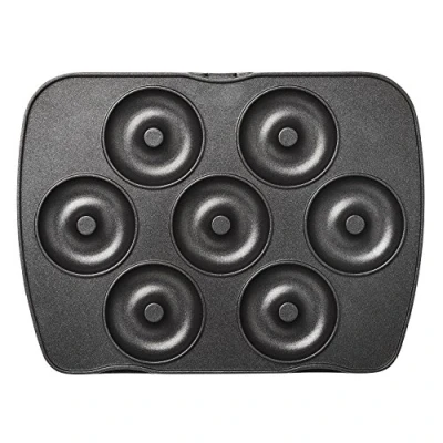 Imagen de Lagrange Juego de placa mini donuts/Mini Bagels para gofrera Premium negro
