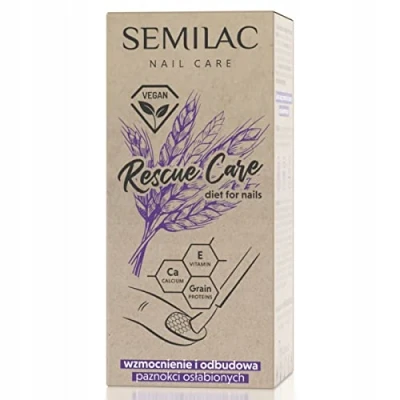 Imagen de Semilac Rescue Care Nail Hardener Strengthening and Restoring Weakened Nails Vegan Formula 7 m