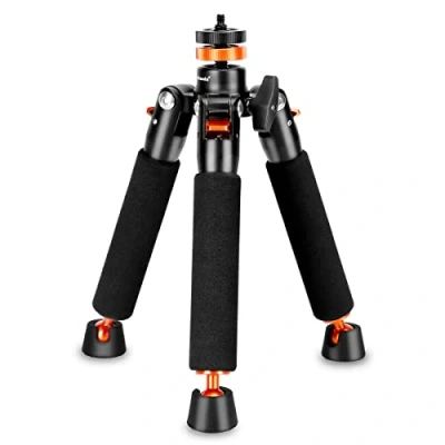 Imagen de Koolehaoda Mini Trípode con 1/4 y 3/8&quot; Tornillo Montar,Universal Monopie Base de Soporte Unipod Pies Apoyo por Cámaras DSLR Video Micro Disparos