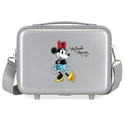Imagen de Disney 100 Minnie Joyful Neceser Adaptable Gris 29x21x15 cms Rígido ABS 9,14L 0,63 kgs