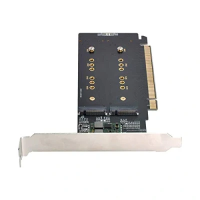 Imagen de Cablecc 4 x NVME M.2 AHCI a PCIE Express 3.0 Gen3 X16 Raid Card VROC Raid0 Hyper Adapter