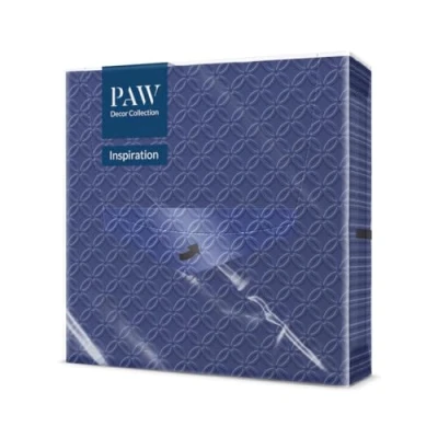 Imagen de PAW Serviettes Papier Gaufrées 3 Plis (33 x 33 cm) I Lot de 20 Parfait pour les Fêtes, Mariages, la Communion en Structuré Inspiration Modern (navy blue)