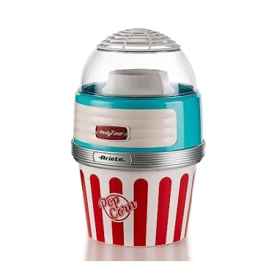 Imagen de Palomitero Ariete Party Time 2957/ 01, 1100 W, Listas en 2 minutos, Sistema por aire caliente, Azul
