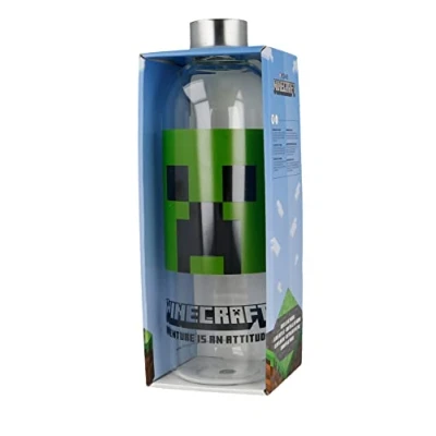 Imagen de Stor8412497004454Vidrio Botella, 1030 ml Capacidad, Minecraft
