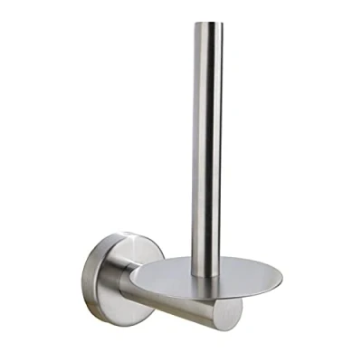 Imagen de Ksunun Portarrollos Adhesivo Vertical Soporte para Papel Higiénico Acero Inoxidable Montado En La Pared Portarollos Baños Y Cocinas Porta Rollos De Higienico,B