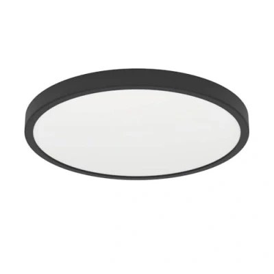 Imagen de Eglo Fueva 6 Lámpara de techo LED redonda, superficie, plástico, en blanco y negro, color luz cálido o frío, diámetro 39 cm