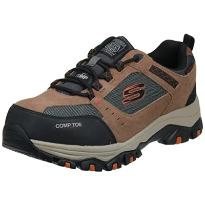 Imagen de Skechers Zapatillas de construcción Greetah para hombre, Marrón/Negro, 40 EU