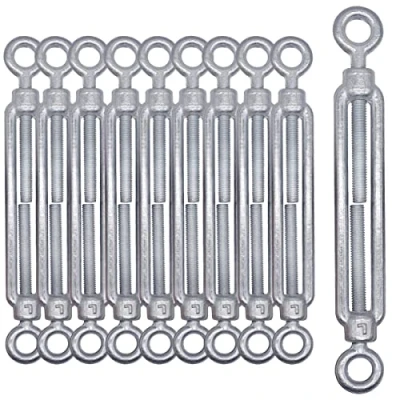 Imagen de (Pack de 10 piezas) tensor alambre M6, tensores ajustables ojo y ojo, tensión del cable cuerda (10 piezas, M6)