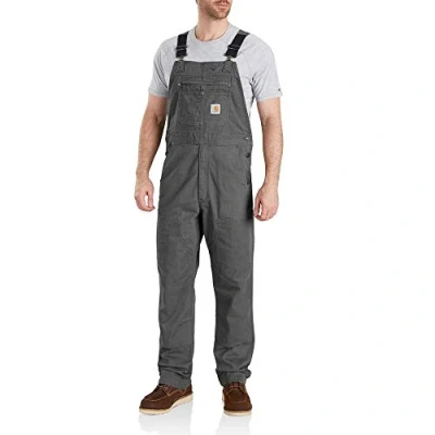 Imagen de Carhartt Peto En Lona, Ajuste Ligeramente Holgado, Tecnología Rugged Flex Hombre, Gris Plomo, 30W / 32L