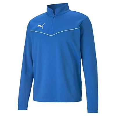 Imagen de PUMA Teamrise 1/4 Zip Top Camiseta, Hombre, Electric Blue Lemonade, 3XL