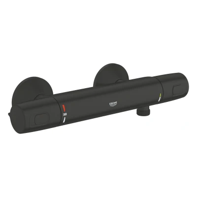 Imagen de GROHE THM Shower Exp Precision 1022172432 Grifo termostático para ducha (ahorro de agua, mango ergonómico metal, protección contra quemaduras), color negro mate