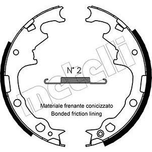 Imagen de Kit de zapatas METELLI 53 0349