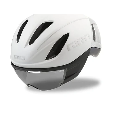 Imagen de GIRO Vanquish Casco de Ciclismo, Unisex Adulto, Blanco Mate y Plateado, Small (51 55 cm)